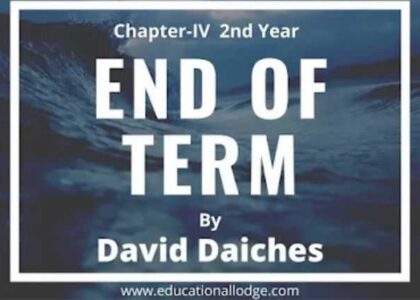 End of Term By David Daiches