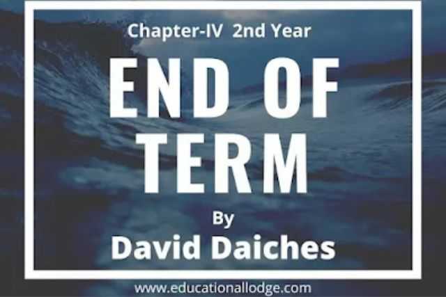 End of Term By David Daiches