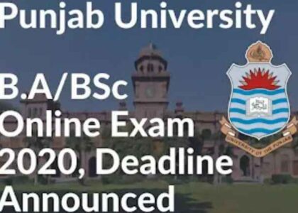 Punjab University B.A/BSc Online Exam 2020