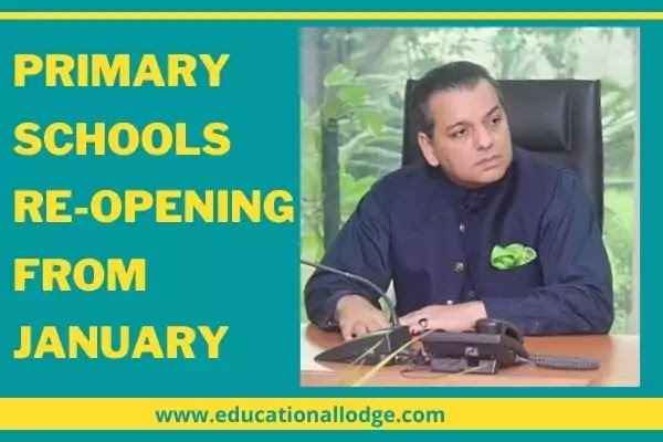 Primary Schooling Classes 1 to 4 Reopening