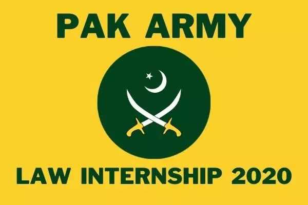 Pak Army Law Internship 2020