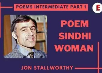 Poem Sindhi Woman by Jon Stallworthy